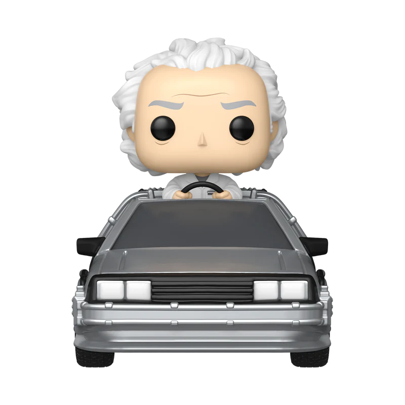 Back To The Future Pop! Rides Deluxe Doc with Time Machine Funko - Image 2