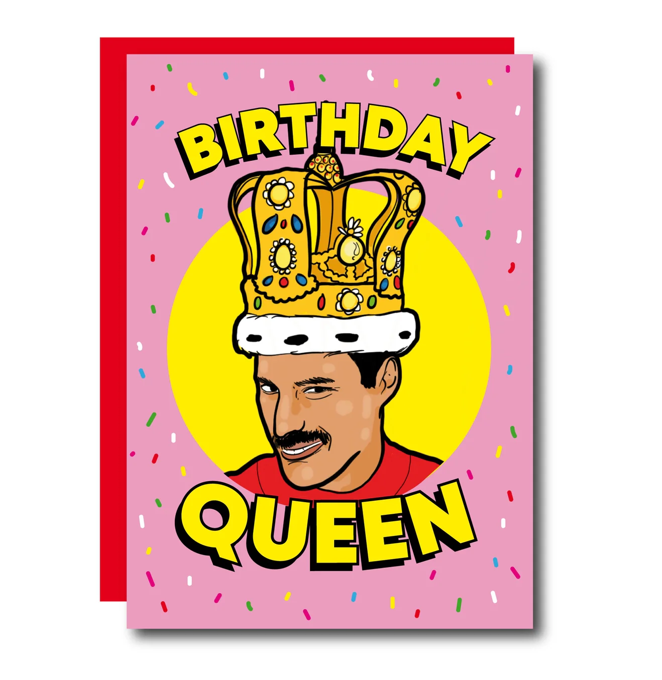 Birthday Queen Freddie Mercury Greeting Card