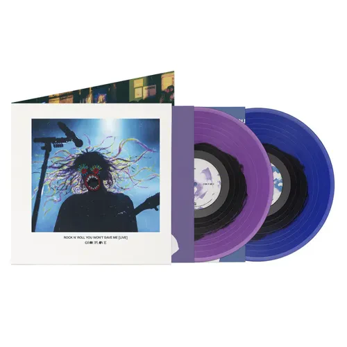 Grouplove - Rock N' Roll You Won't Save Me [Live] 2LP (Translucent Cobalt & Black & Opaque Violet Vinyl) - Image 2
