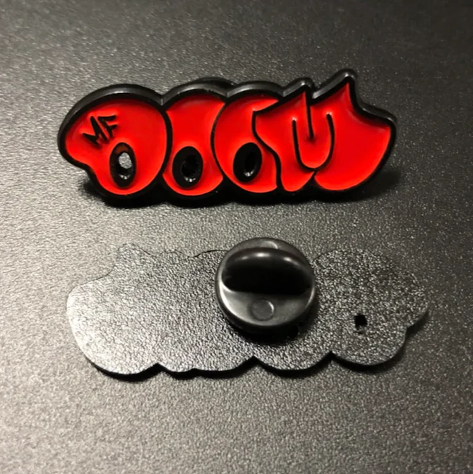 MF Doom Red Bubble Pin