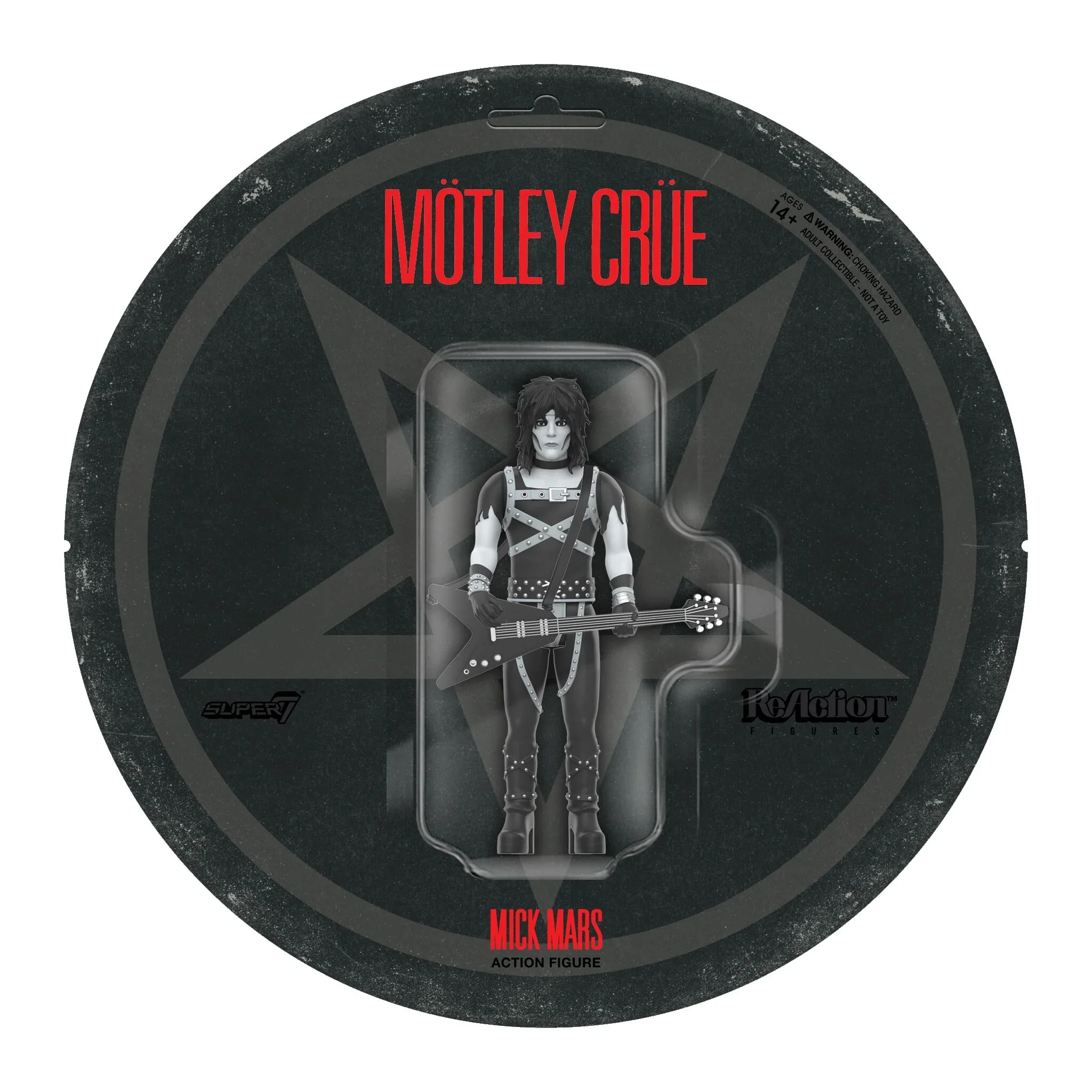 Motley Crue ReAction Figures Wave 2 Mick Mars (Shout At The Devil - Black & White)