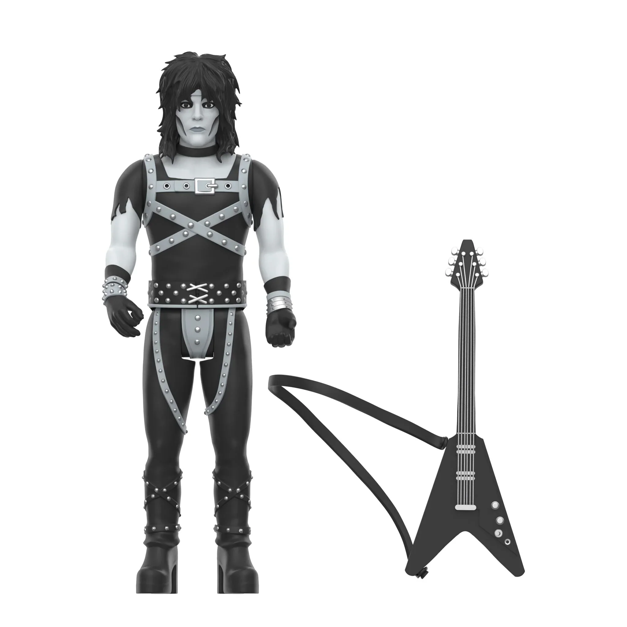 Motley Crue ReAction Figures Wave 2 Mick Mars (Shout At The Devil - Black & White) - Image 3