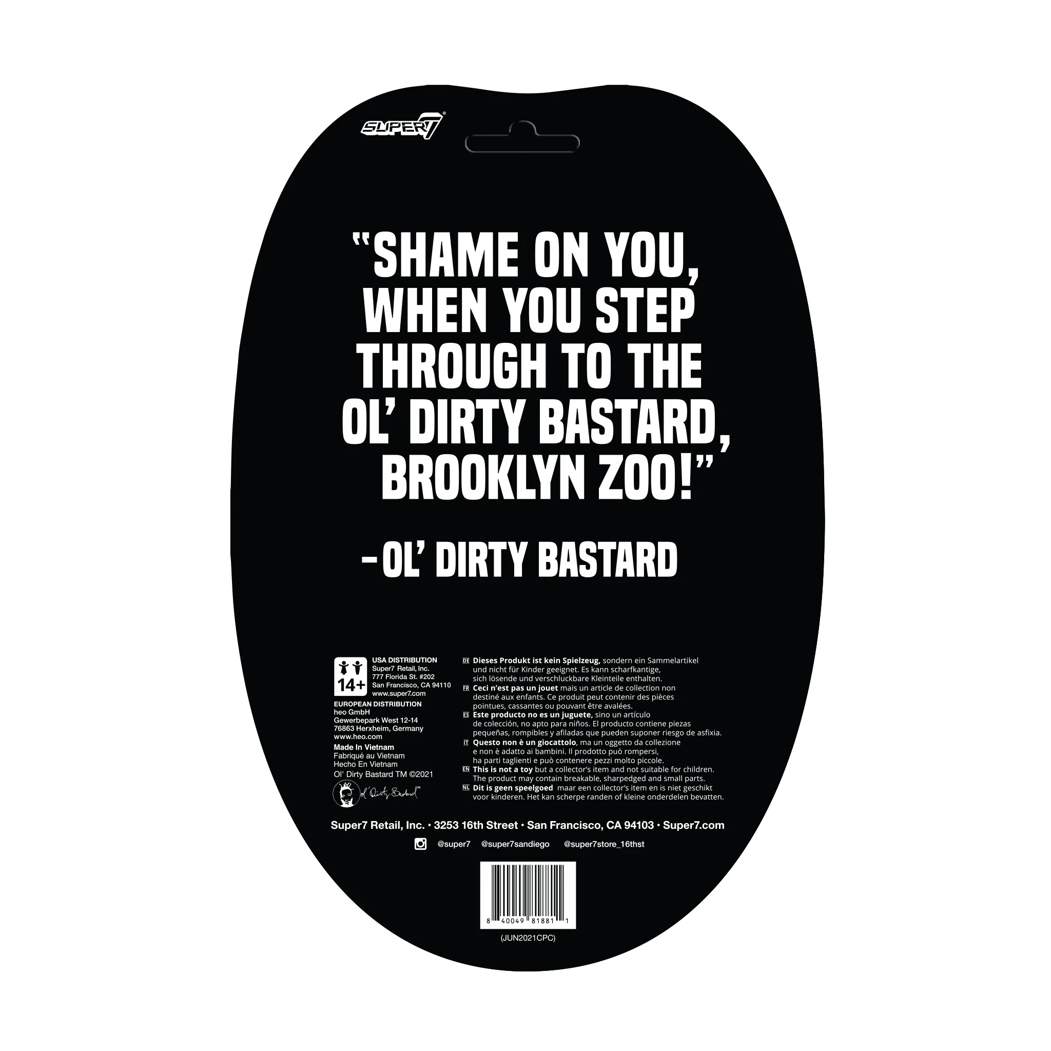 ODB ReAction Figure Brooklyn Zoo - Image 3