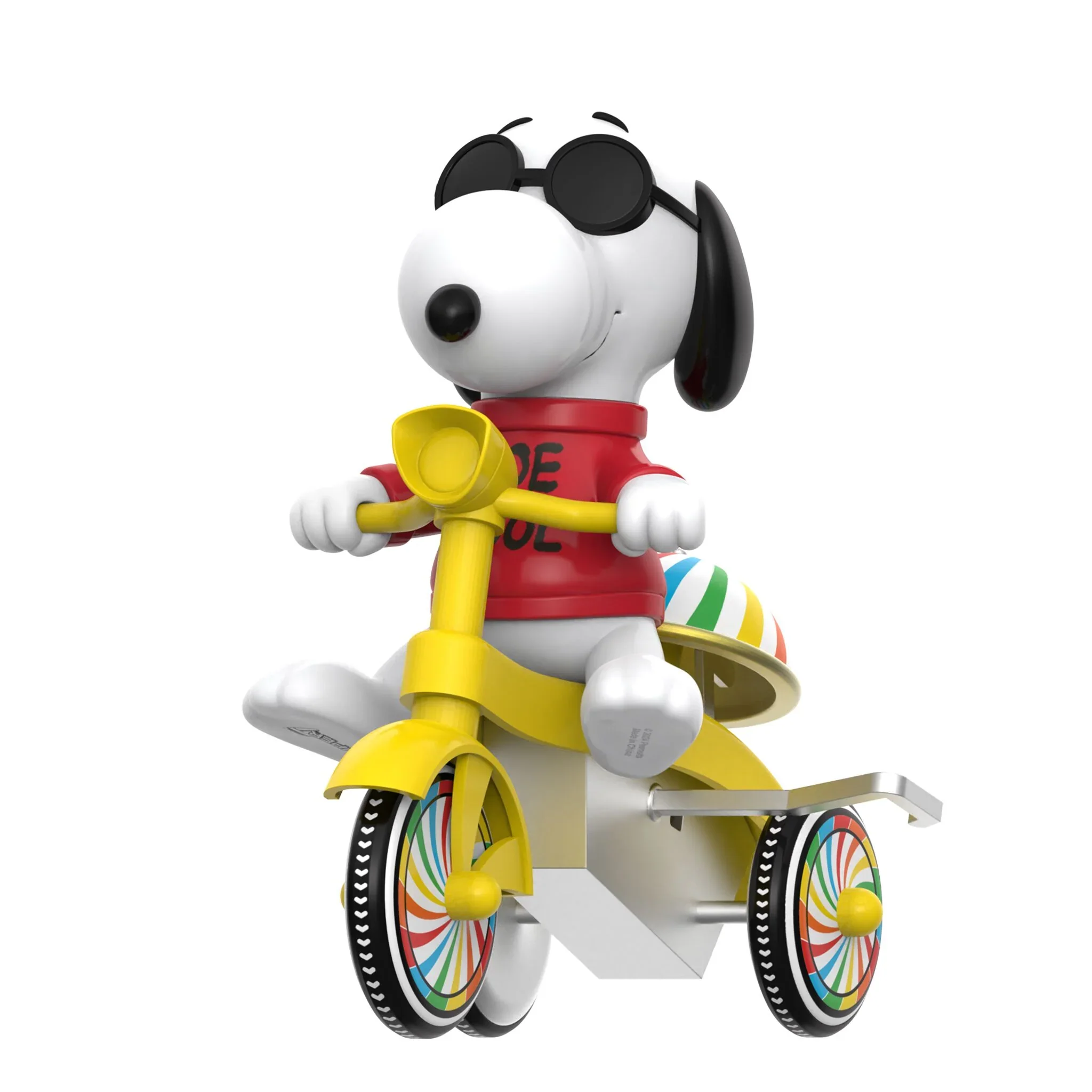 Peanuts Super Cycles Joe Cool (Red w/ Yellow Trike) - Image 4