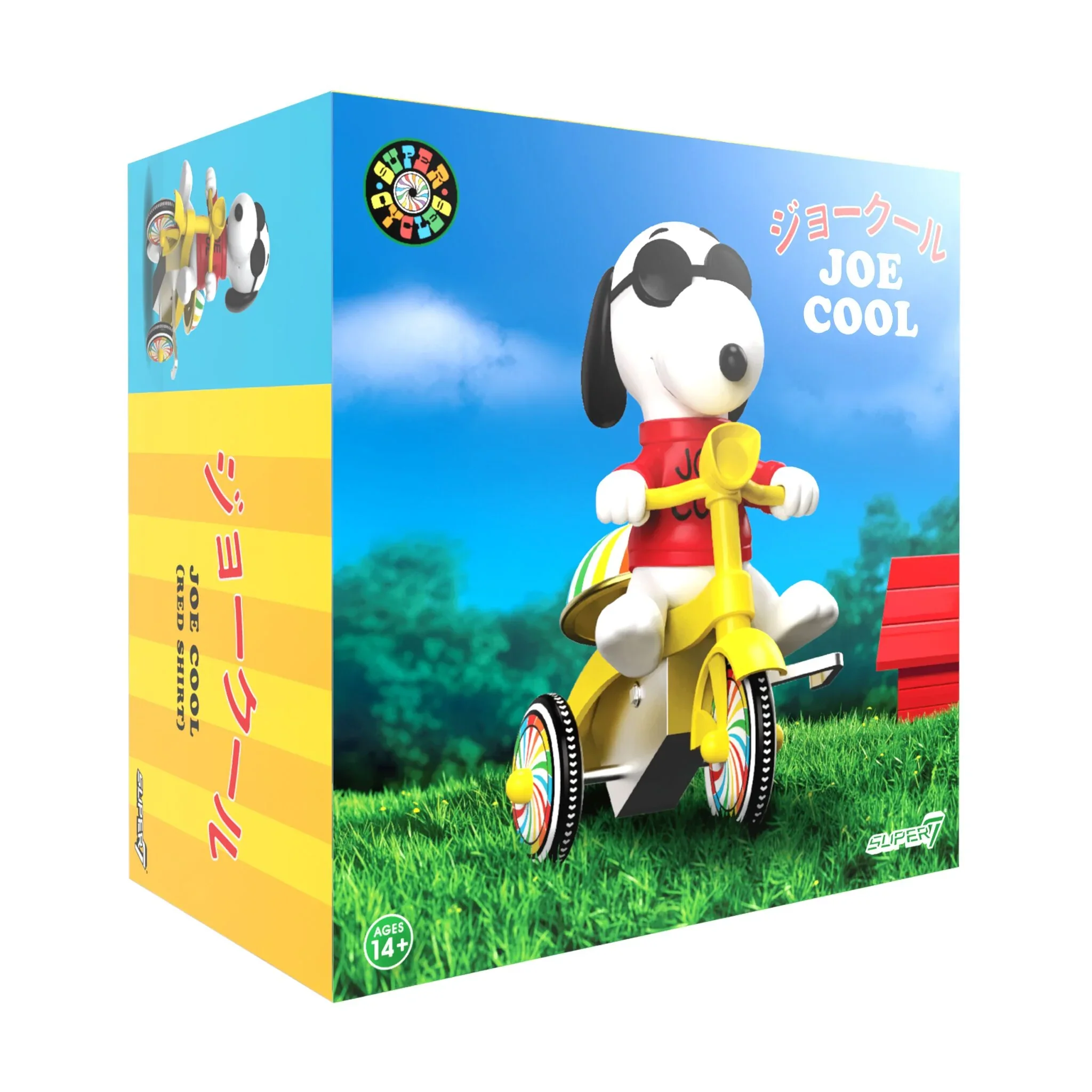 Peanuts Super Cycles Joe Cool (Red w/ Yellow Trike) - Image 5