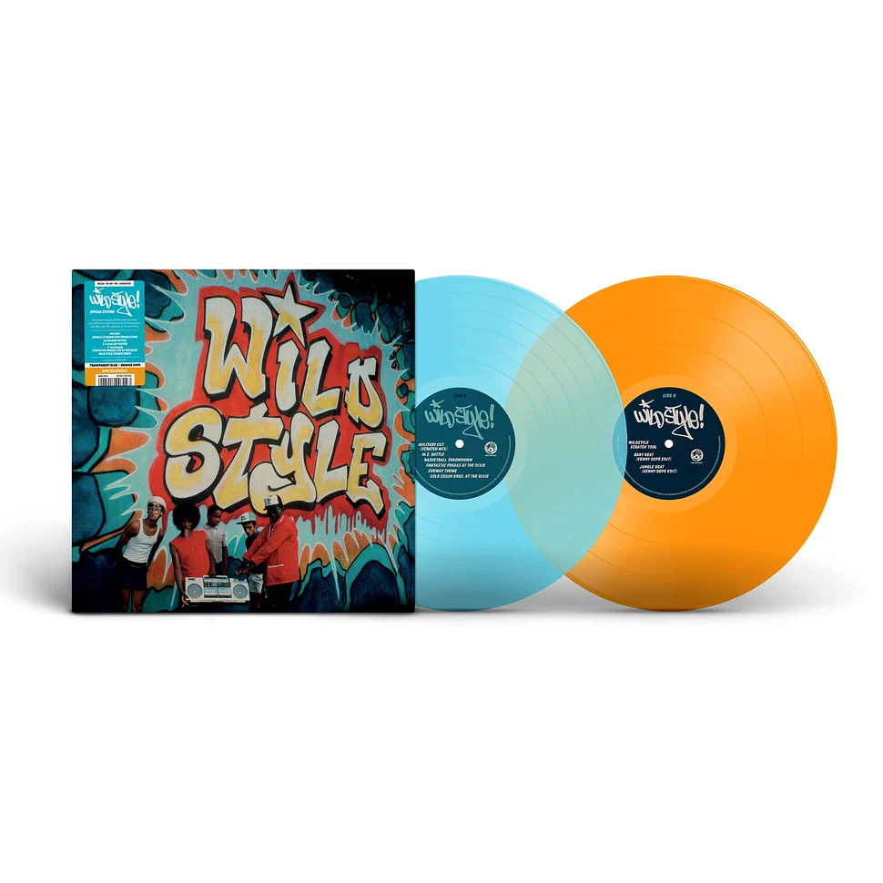 Wild Style Soundtrack 2LP [Indie Exclusive Transparent Blue and Orange] - Image 2